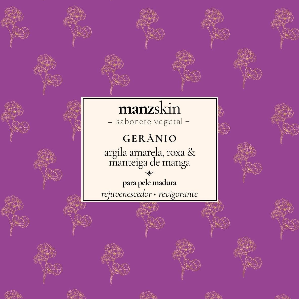 argila amarela, argila roxa, manteiga de manga & gerânio