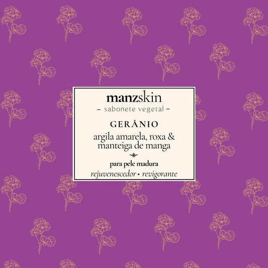 argila amarela, argila roxa, manteiga de manga & gerânio