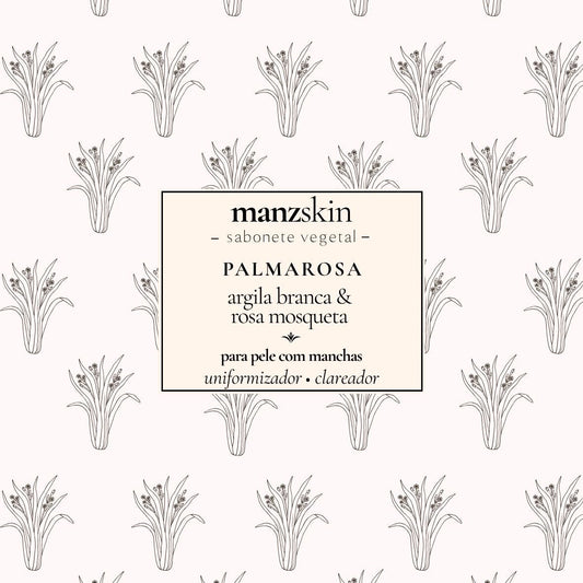 argila branca, rosa mosqueta & palmarosa